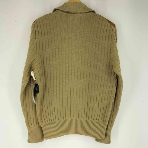 ニット切り替え スエード ジップアップジャケット メンズ